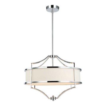 Open Design OR80919 - Lampadario a stelo STESSO 4xE27/15W/230V Ø 55 cm cromo lucido/bianco