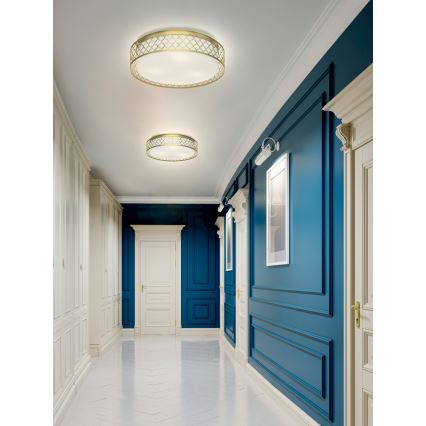 Open Design OR81015 - Plafoniera CAVALLI 3xE27/15W/230V, Ø 52 cm, ottone