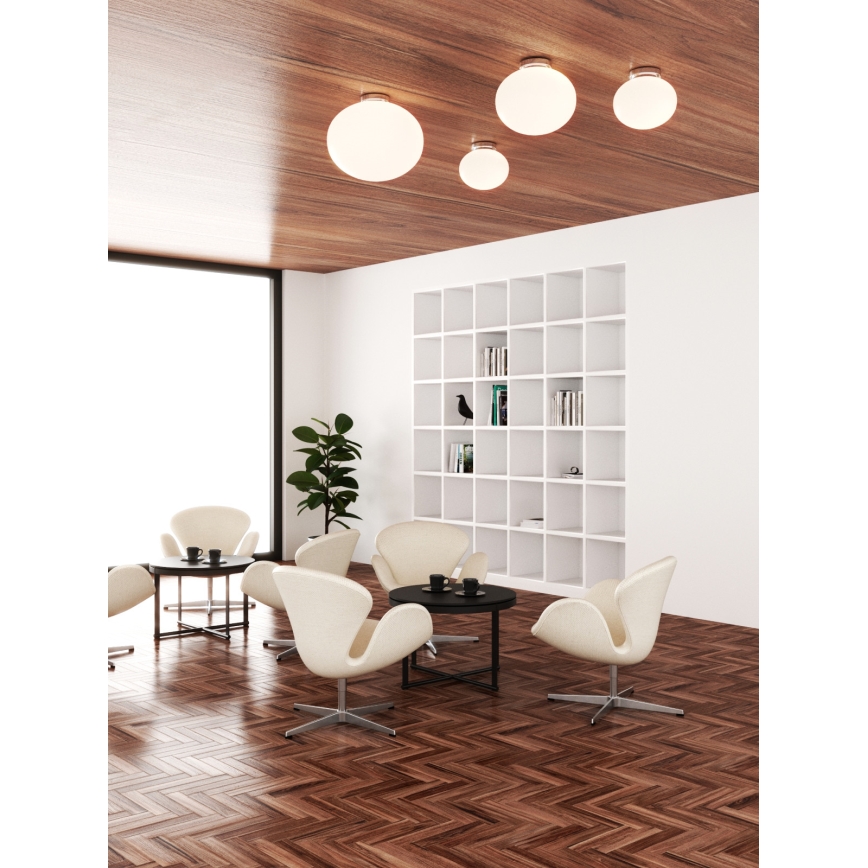 Open Design OR81145 - Plafoniera PALLA 1xE14/8W/230V Ø 24 cm cromo lucido