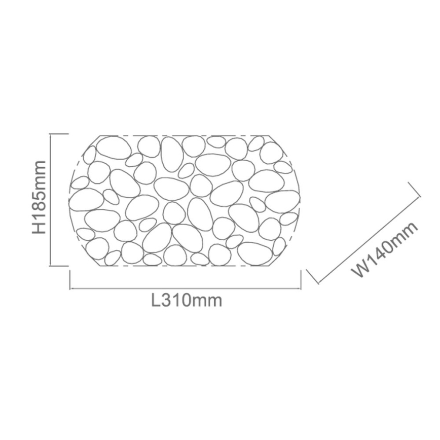 Open Design OR81466 - Applique da parete CARERA 1xG9/7W/230V bianco