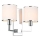 Open Design OR81497 - Applique CASA 2xE14/12W/230V cromo lucido/crema