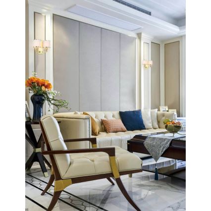 Open Design OR81503 - Lampada da parete CASA 2xE14/12W/230V ottone/crema