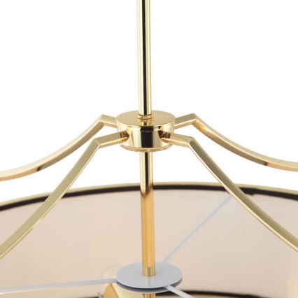 Open Design OR84146 - Lampadario a sospensione su asta STANZA 4xE27/15W/230V Ø 55 cm oro/nero