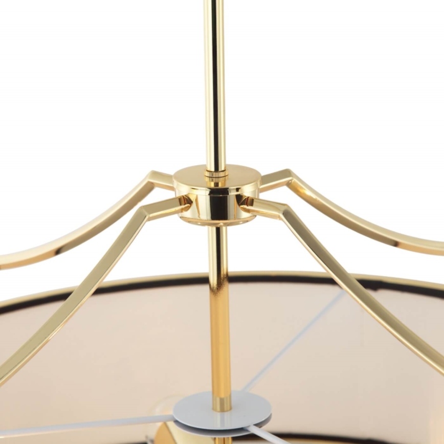 Open Design OR84146 - Lampadario a sospensione su asta STANZA 4xE27/15W/230V Ø 55 cm oro/nero
