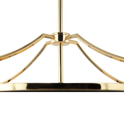 Open Design OR84160 - Lampadario a stelo STESSO 4xE27/15W/230V Ø 55 cm oro/nero