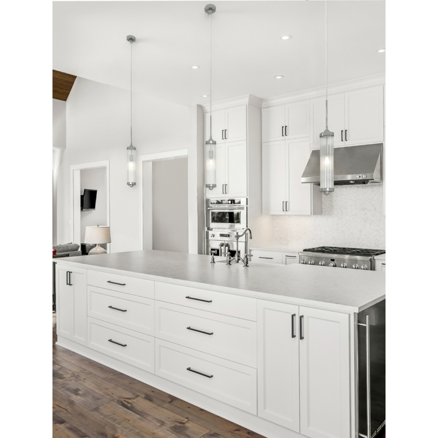 Open Design OR84351 - Lampadario a sospensione con cavo FIATTO 1xE14/12W/230V, cromo lucido