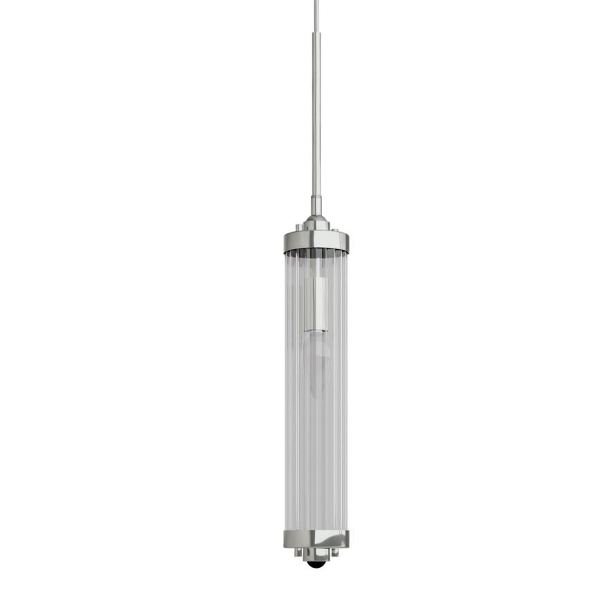 Open Design OR84351 - Lampadario a sospensione con cavo FIATTO 1xE14/12W/230V, cromo lucido