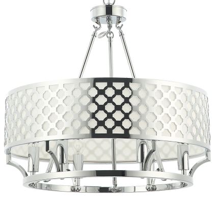 Open Design OR84375 - Lampadario a catena VERNO 6xE14/12W/230V Ø 55 cm cromo lucido