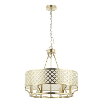 Open Design OR84382 - Lampadario a catena VERNO 6xE14/12W/230V Ø 55 cm ottone