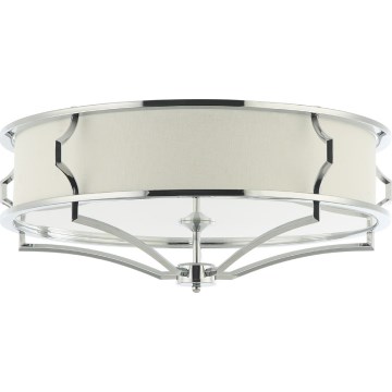 Open Design OR84412 - Plafoniera STESSO 4xE27/12W/230V Ø 65 cm cromo lucido/bianco