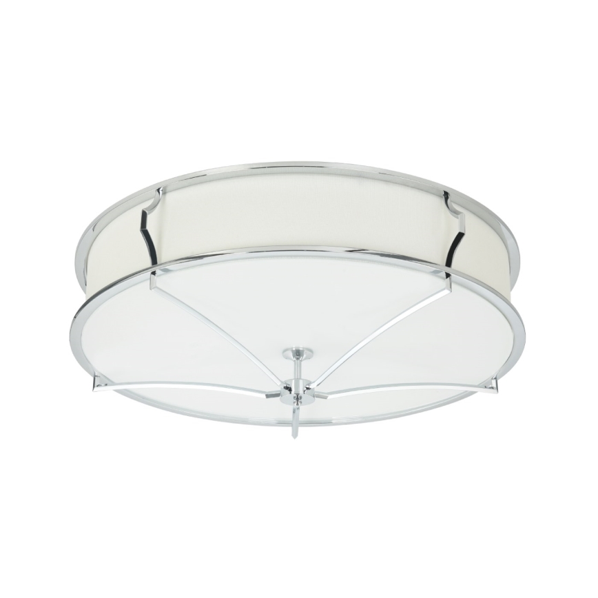 Open Design OR84412 - Plafoniera STESSO 4xE27/12W/230V Ø 65 cm cromo lucido/bianco