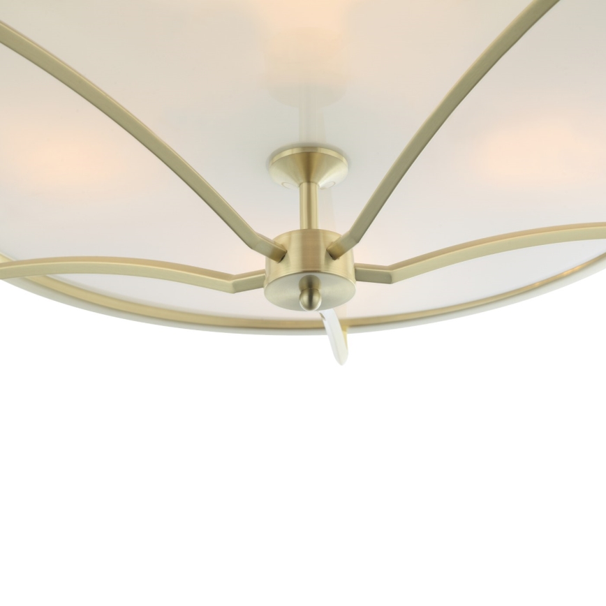 Open Design OR84436 - Plafoniera STESSO 4xE27/12W/230V Ø 65 cm ottone/bianco