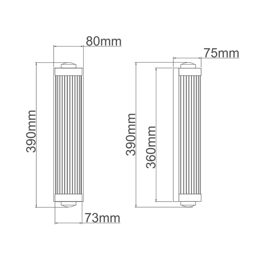 Open Design OR84474 - Applique da bagno FUMI 2xG9/8W/230V IP44 cromo lucido