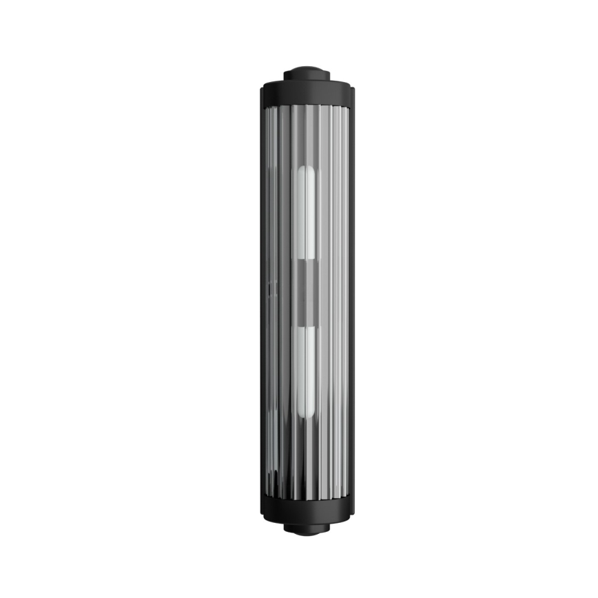 Open Design OR84498 - Applique da parete per bagno FUMI 2xG9/8W/230V IP44 nera