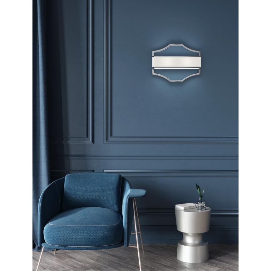 Open Design OR84504 - Applique a parete GERDO 2x E14/12 W/230 V cromo lucido/bianco