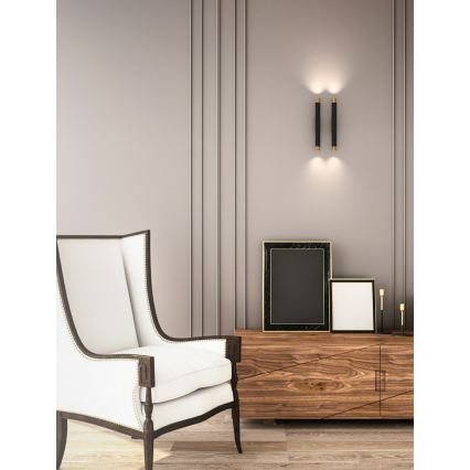 Open Design OR84573 - Lampada da parete Q 2xG9/3,5W/230V nero/oro