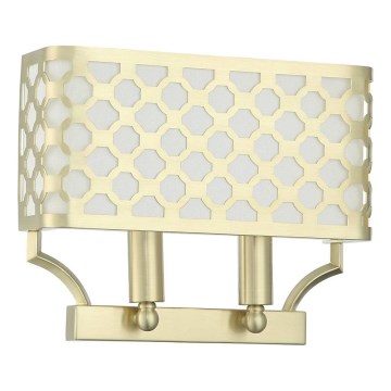 Open Design OR84603 - Applique VERNO 2xE14/12W/230V ottone