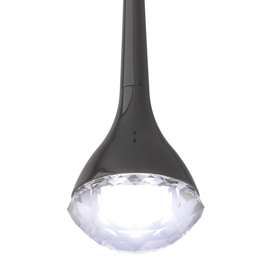 Open Design OR84795 - Lampadario LED sospeso CRIMA LED/7W/230V nero