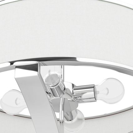 Open Design OR84801 - Lampadario a stelo GERDO 4xE27/12W/230V cromo lucido/bianco