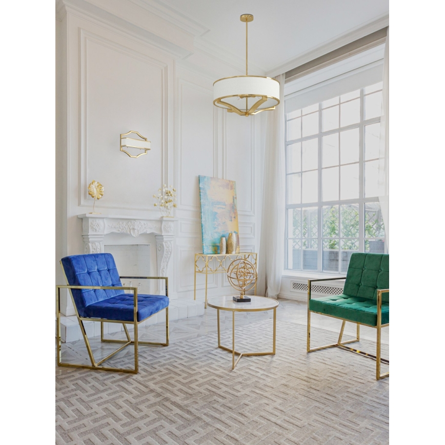 Open Design OR84825 - Lampadario a stelo GERDO 4xE27/12W/230V oro/bianco