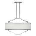 Open Design OR84849 - Lampadario a stelo GERDO OVALE 6xE14/12W/230V cromo lucido/bianco