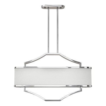 Open Design OR84849 - Lampadario a stelo GERDO OVALE 6xE14/12W/230V cromo lucido/bianco