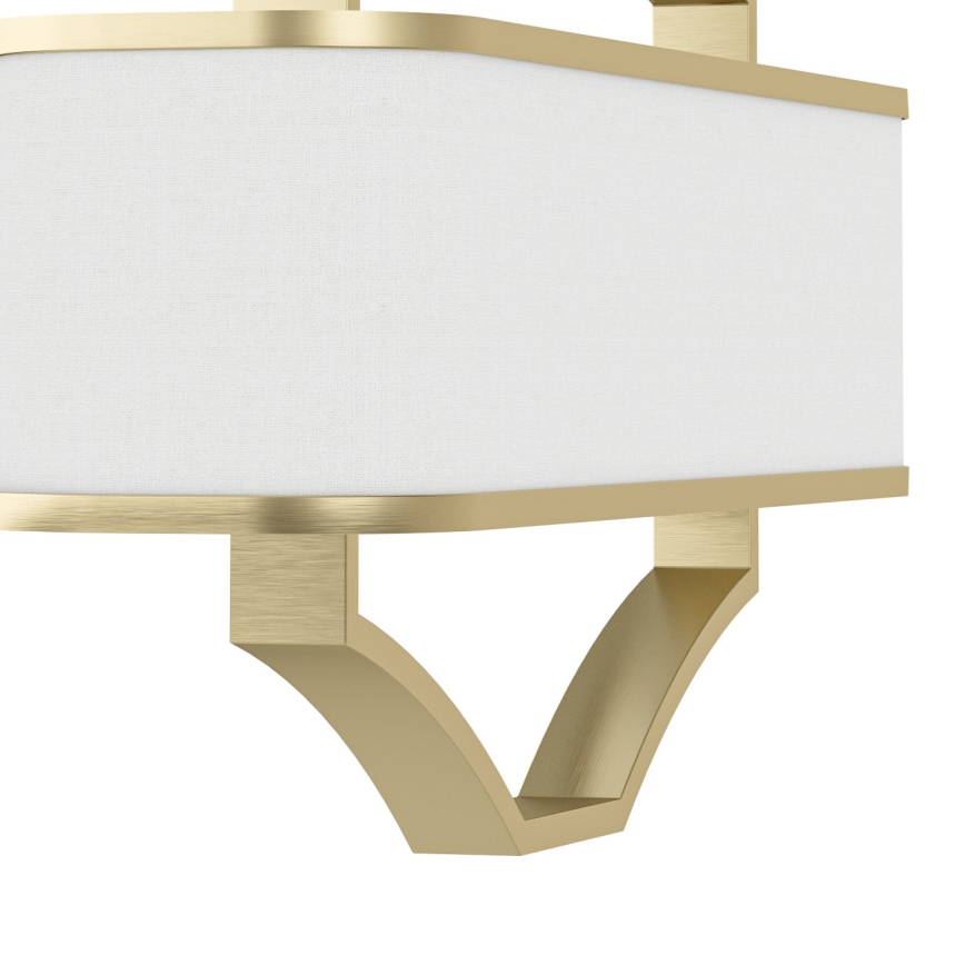 Open Design OR84856 - Lampadario a stelo GERDO OVALE 6xE14/12W/230V ottone/bianco