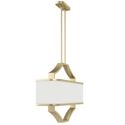 Open Design OR84856 - Lampadario a stelo GERDO OVALE 6xE14/12W/230V ottone/bianco
