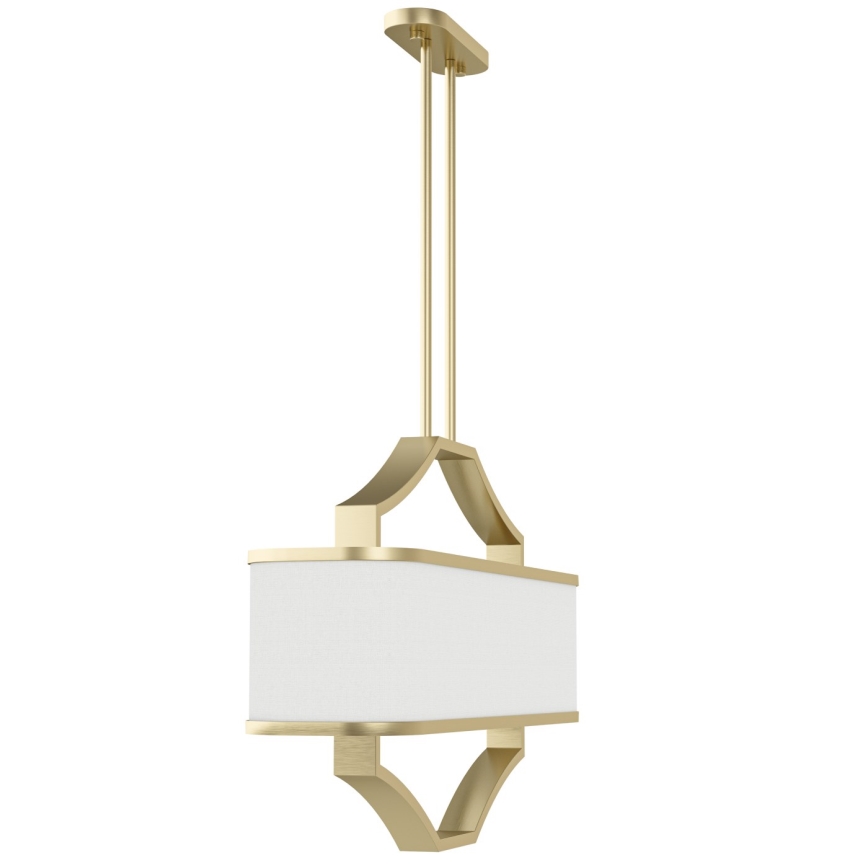 Open Design OR84856 - Lampadario a stelo GERDO OVALE 6xE14/12W/230V ottone/bianco