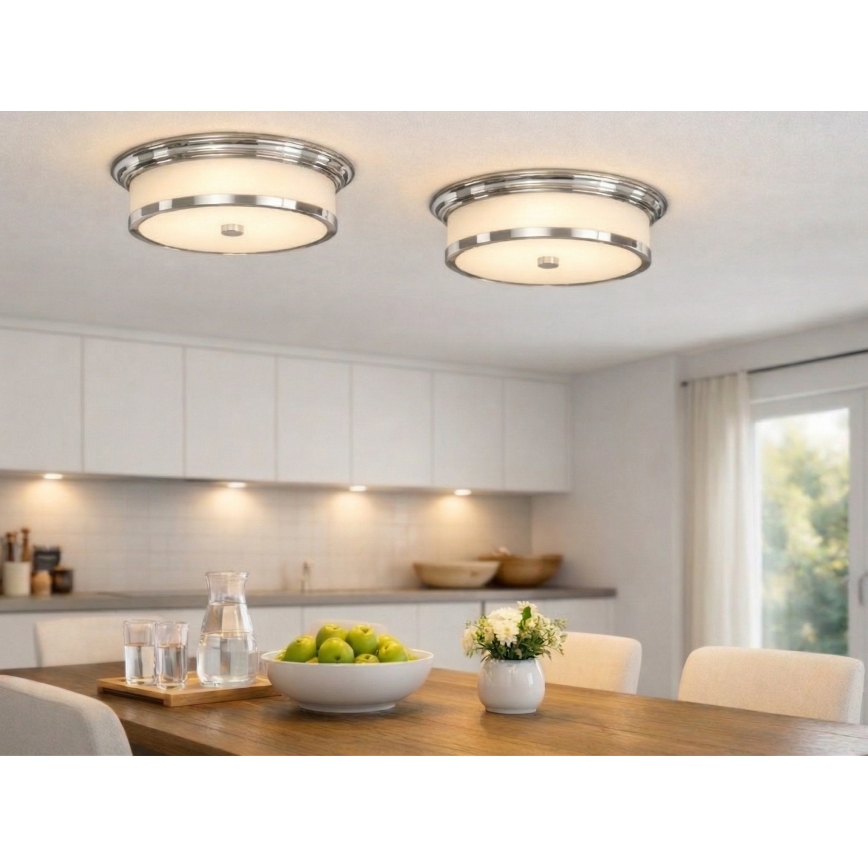 Open Design OR84863 - Plafoniera FAMBURO 3xE14/12W/230V Ø 31 cm cromo lucido