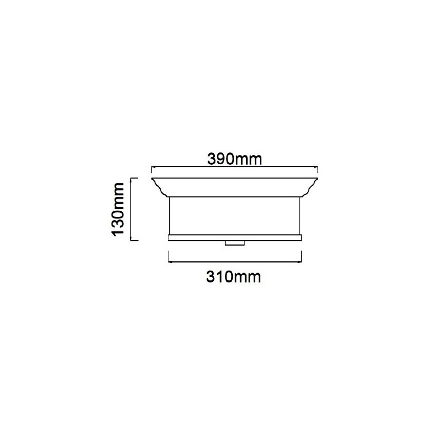Open Design OR84887 - Plafoniera FAMBURO 3xE14/12W/230V Ø 31 cm ottone