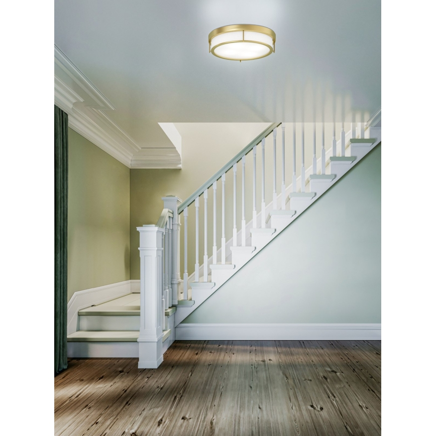 Open Design OR84931 - Plafoniera ROMI 4xE14/12W/230V Ø 50 cm ottone