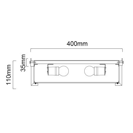 Open Design OR84948 - Plafoniera ROMI 3xE14/12W/230V diam. 40 cm cromo lucido