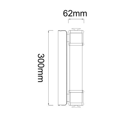 Open Design OR85242 - Illuminazione a LED per specchio da bagno OMI LED/7W/230V, 30 cm, IP44, cromo lucido