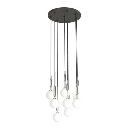 Open Design OR85327 - Lampadario sospeso a cavo ERO 8xG9/8W/230V cromato lucido