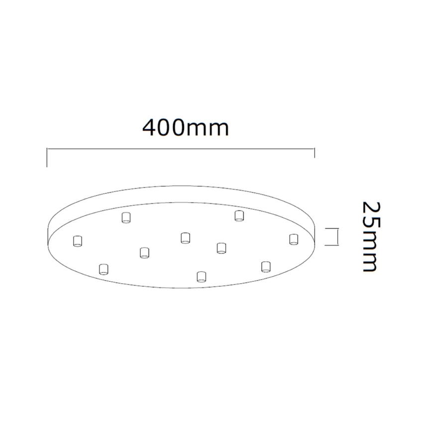 Open Design OR85358 - Lampadario a sospensione su cavo ERO 10xG9/8W/230V cromo lucido