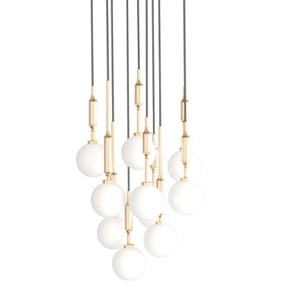 Open Design OR85365 - Lampadario a sospensione su cavo ERO 10xG9/8W/230V dorato