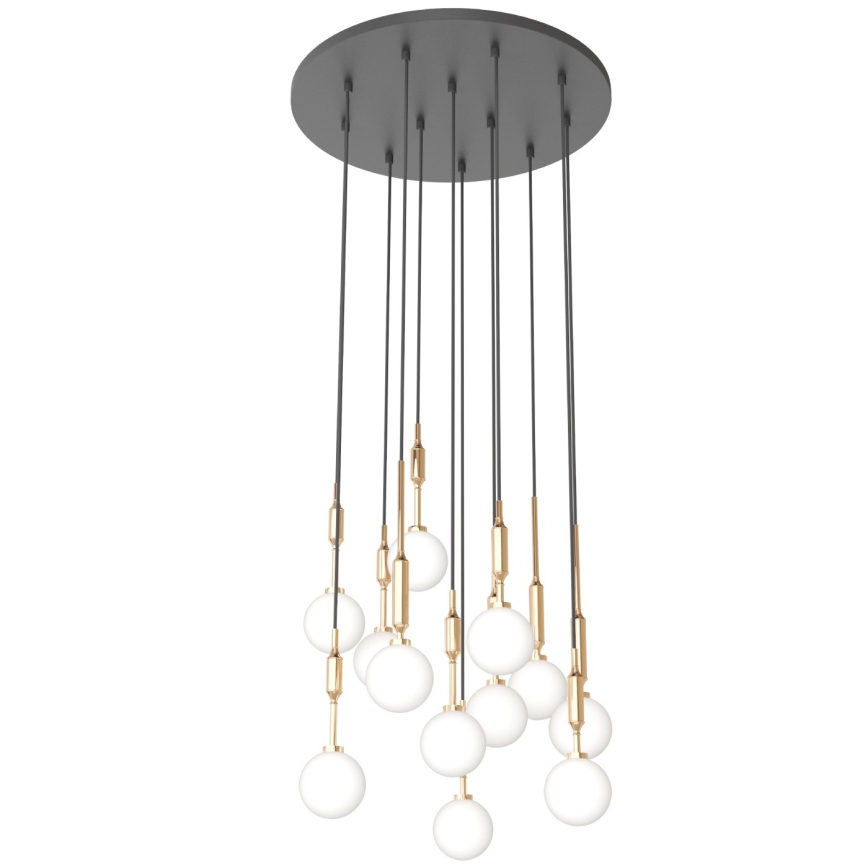 Open Design OR85396 - Lampadario a cavo ERO 12xG9/8W/230V oro