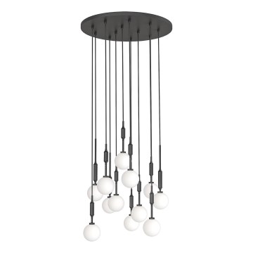 Open Design OR85402 - Lampadario sospeso a cavo ERO 12xG9/8W/230V nero