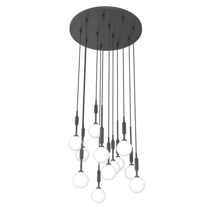 Open Design OR85402 - Lampadario sospeso a cavo ERO 12xG9/8W/230V nero