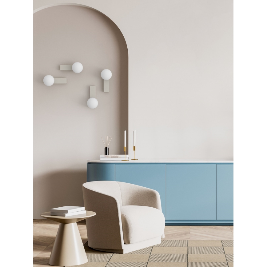 Open Design OR85549 - Applique da bagno BOLETTA 1xG9/8W/230V IP44 beige