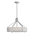 Open Design OR85624 - Lampadario a stelo DORETTO 4xE27/15W/230V Ø 50 cm cromo opaco/bianco