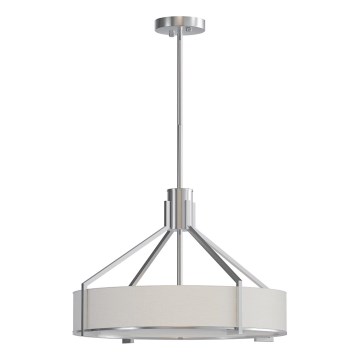 Open Design OR85624 - Lampadario a stelo DORETTO 4xE27/15W/230V Ø 50 cm cromo opaco/bianco