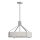 Open Design OR85624 - Lampadario a stelo DORETTO 4xE27/15W/230V Ø 50 cm cromo opaco/bianco