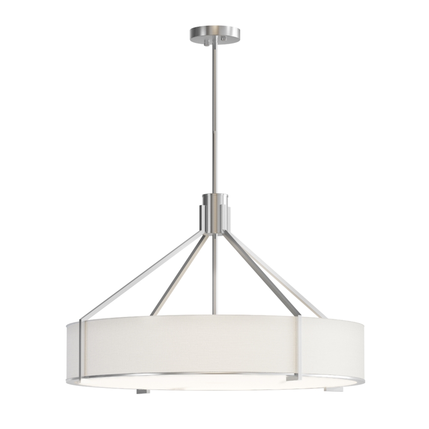 Open Design OR85655 - Lampadario a stelo DORETTO 6xE27/15W/230V Ø 70 cm cromo opaco/bianco