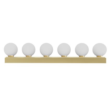 Open Design OR85686 - Applique da parete per bagno MERINO 6xG9/8W/230V 61 cm IP44 ottone