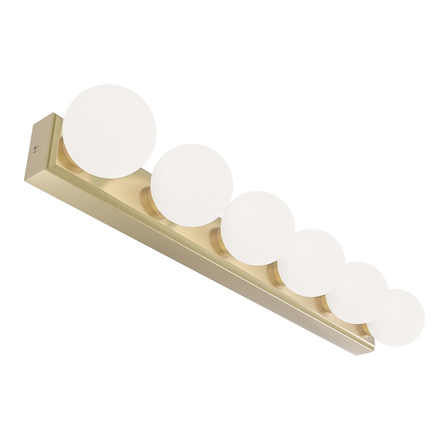 Open Design OR85686 - Applique da parete per bagno MERINO 6xG9/8W/230V 61 cm IP44 ottone