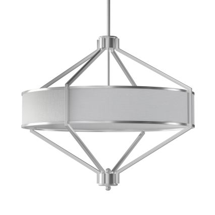 Open Design OR85822 - Lampadario a stelo ZUNDO 4xE27/15W/230V cromo opaco/bianco