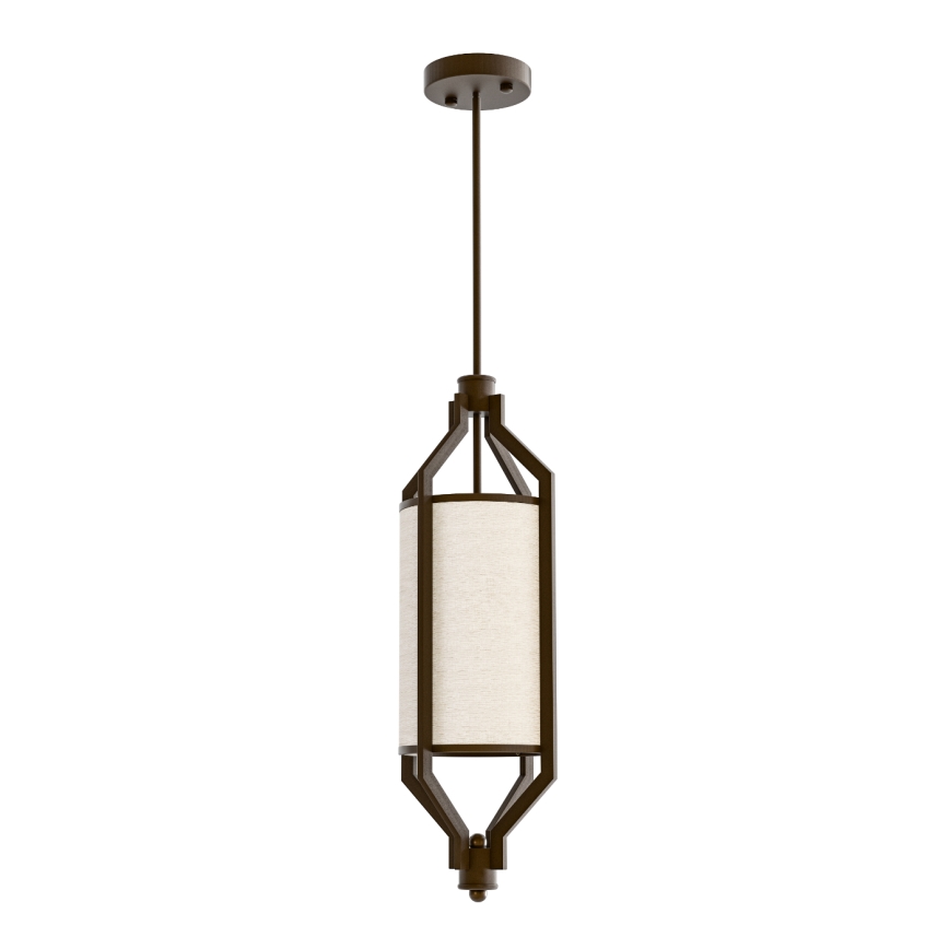 Open Design OR85877 - Lampada su asta ZUNDO 1xE27/15W/230V marrone/beige