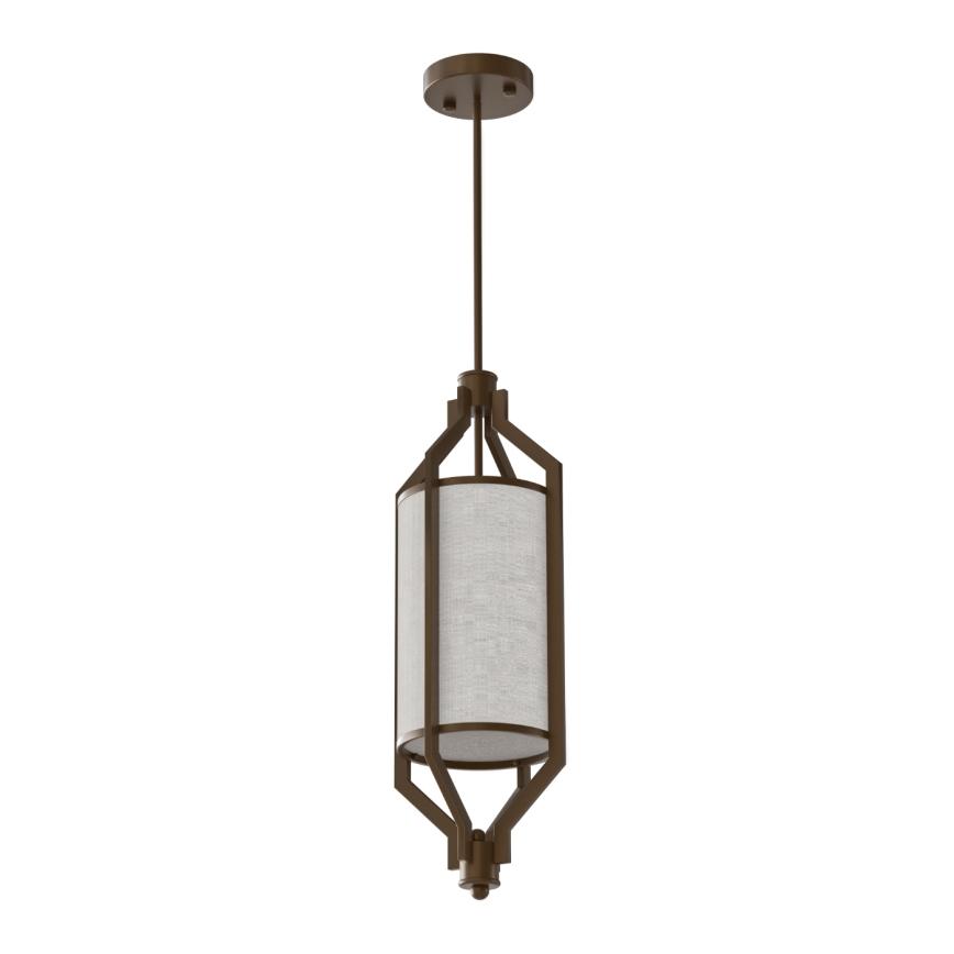 Open Design OR85877 - Lampada su asta ZUNDO 1xE27/15W/230V marrone/beige